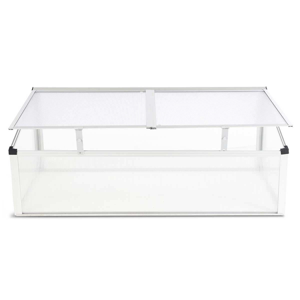 Växthus Metalcraft 0,6 kvm Silver Rektangulär
