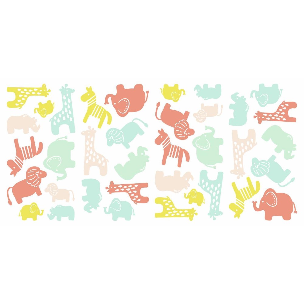 Väggdekor RoomMates Animal Silhouette