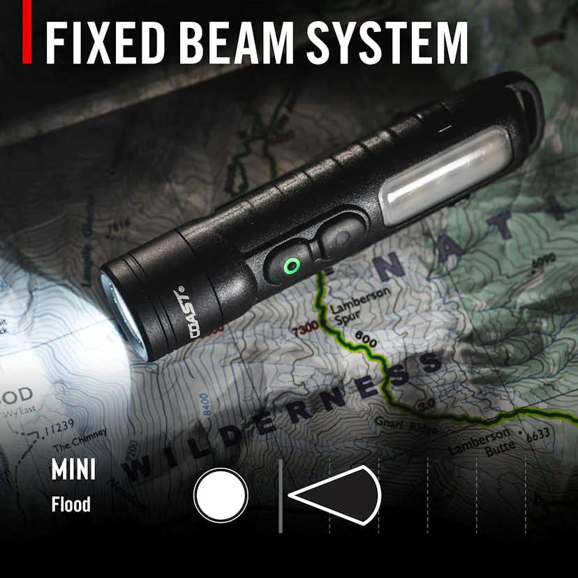 Uppladdningsbar COAST KL35R hög CRI Tvåfärgad Penlampa 600 lumen