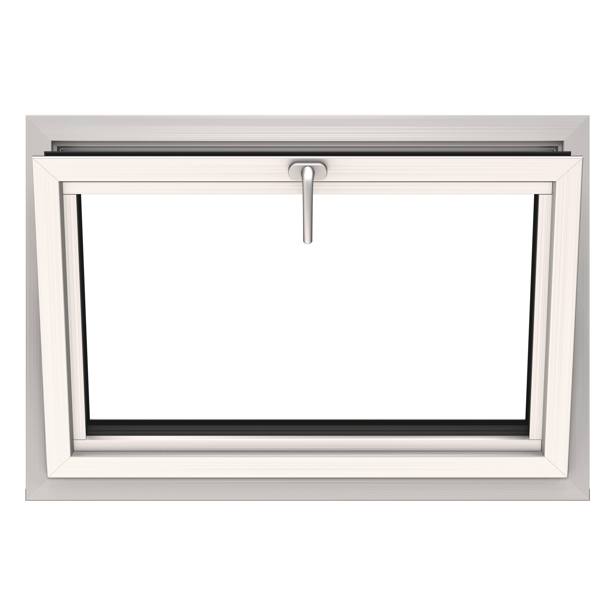 Underkantshängt Kippfönster NorDan HelAlu 3-Glas Aluminium