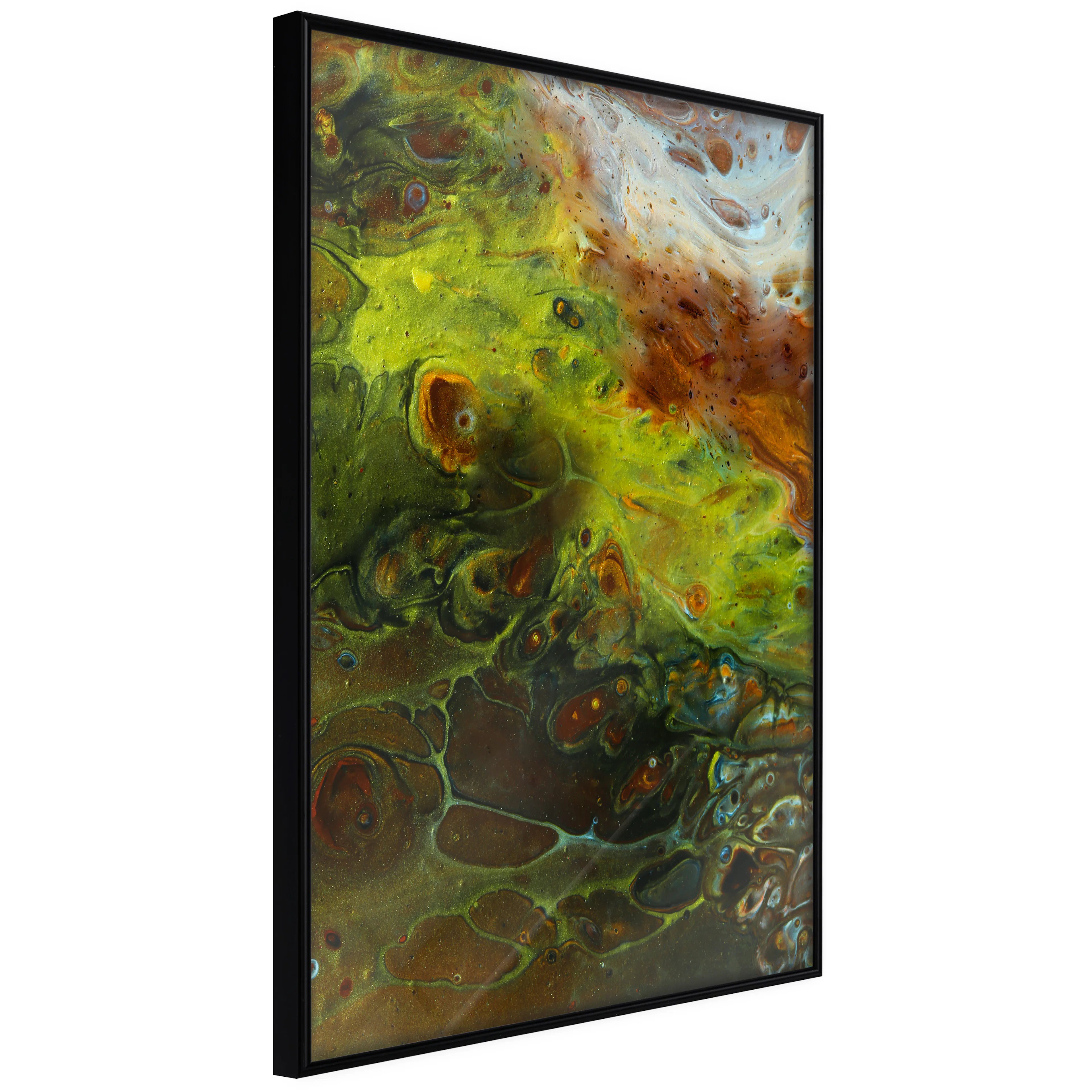 Affisch - Green Elements [Poster] 40x60 Svart ram, 40x60 cm