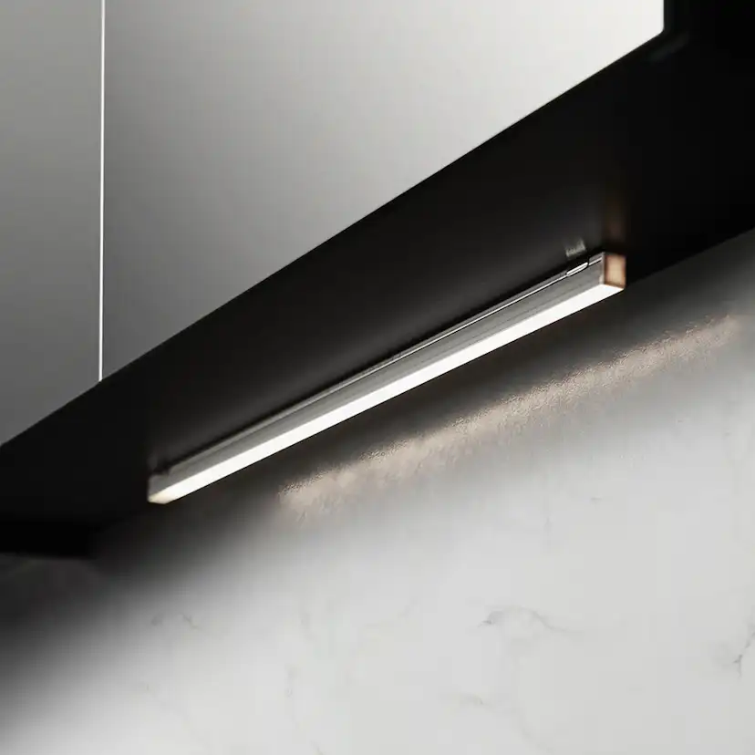 Underbelysning Hafa Store 430 Matt Aluminium Badrumslampa