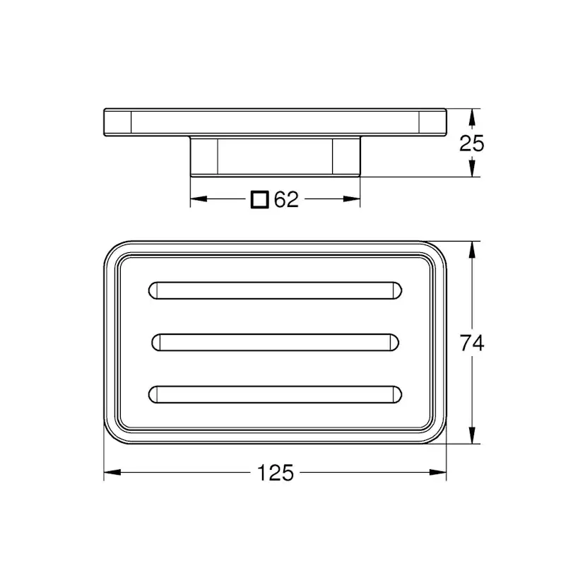 Tvålkopp Grohe Selection Cube