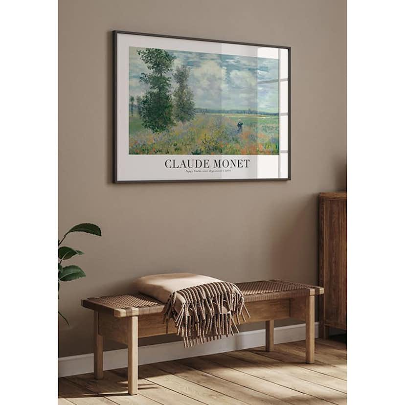 Poster Gallerix Poppy Fields 1875 By Claude Monet