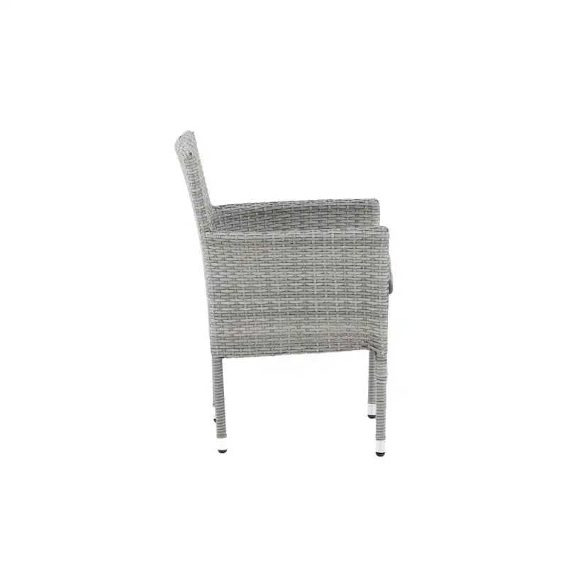 Malina Diningchair 2-pack Alumnium - Grey / Wicker Grå