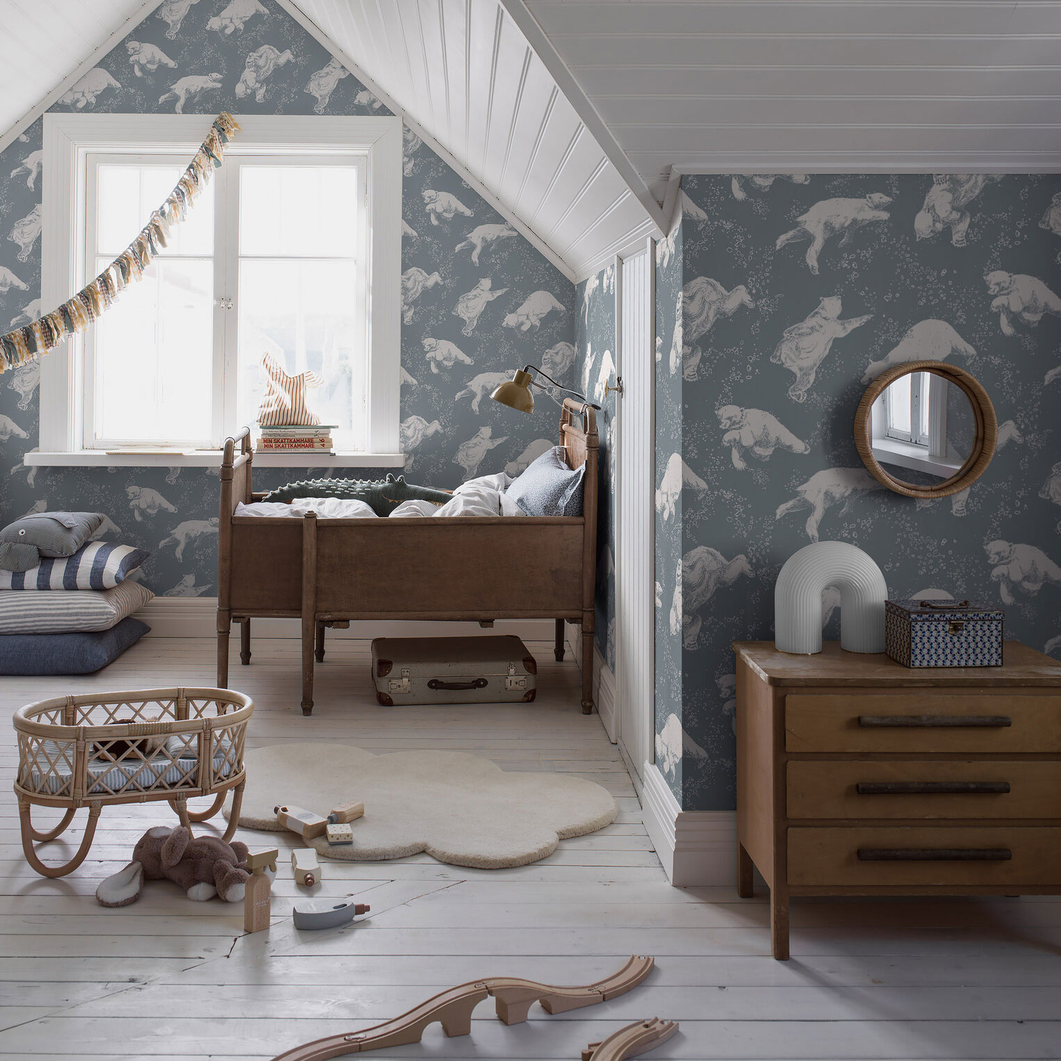 Tapet Boråstapeter Scandinavian Designers Mini Helene Ekblom Polarn 6292