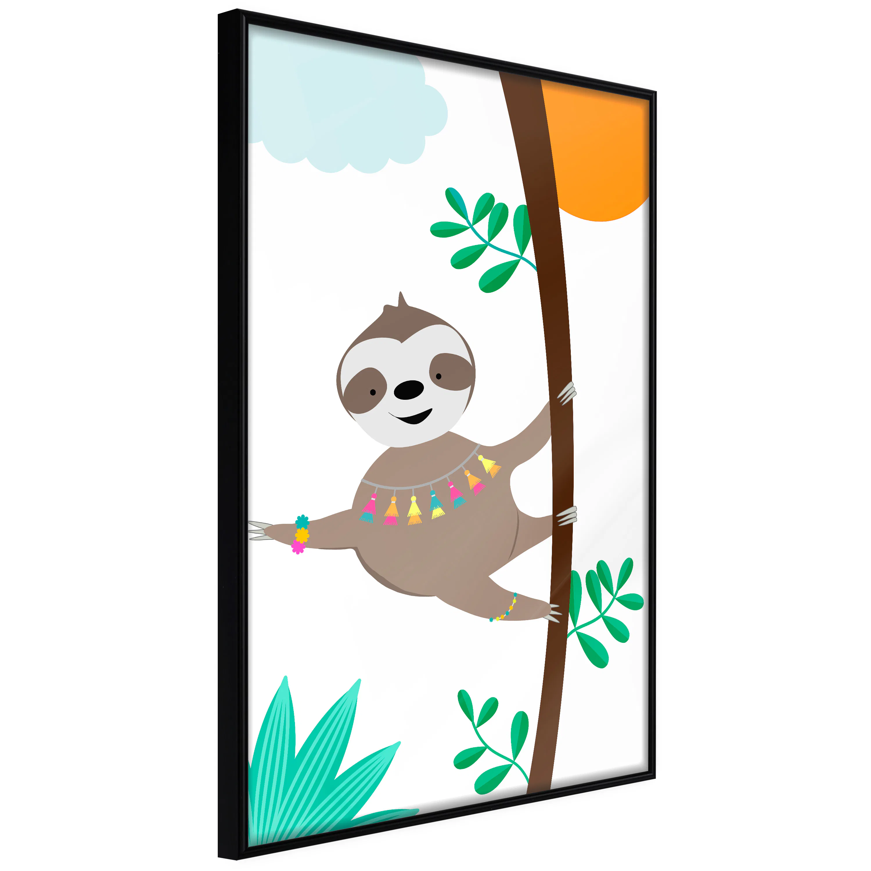 Poster Artgeist Affisch Happy Sloth