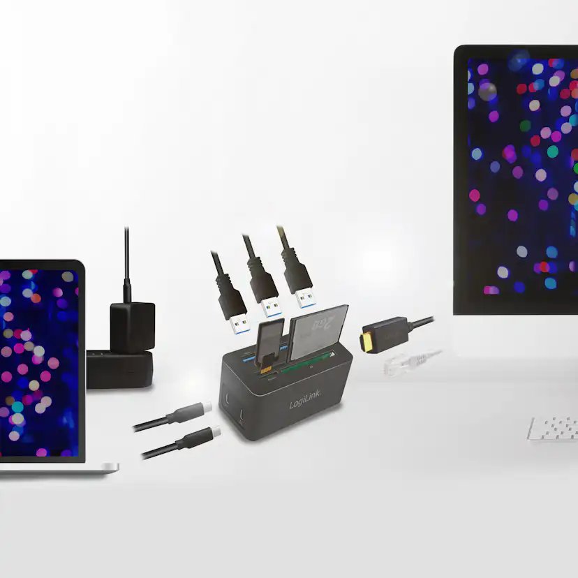 PC-/Mac-minidocka LogiLink HDMI, USB-C, USB