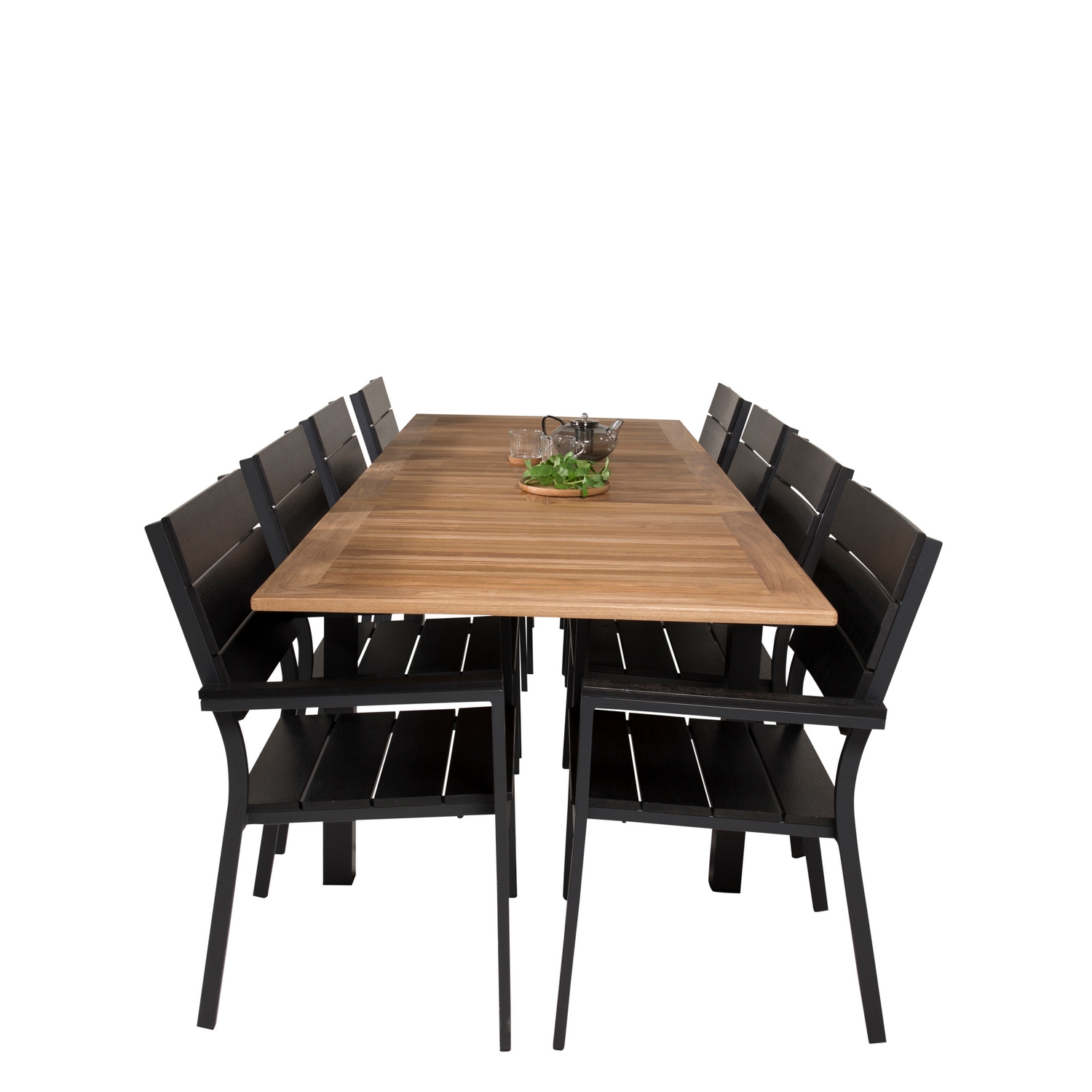 Matgrupp Venture Home Perla 160/240 med 8 Lova Matstolar