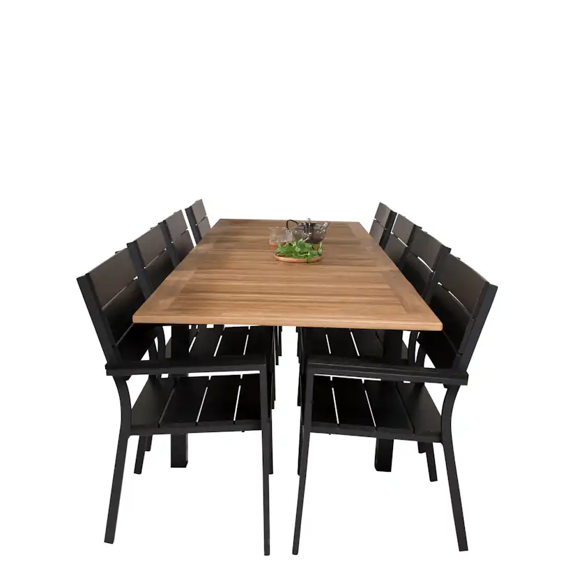 Matgrupp Venture Home Perla 160/240 med 8 Lova Matstolar