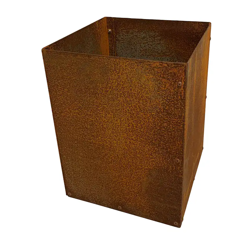 KEBAflexi-garden L-kruka med botten,corten 30x30x40 cm Med botten; Mått: 30x30x40 cm