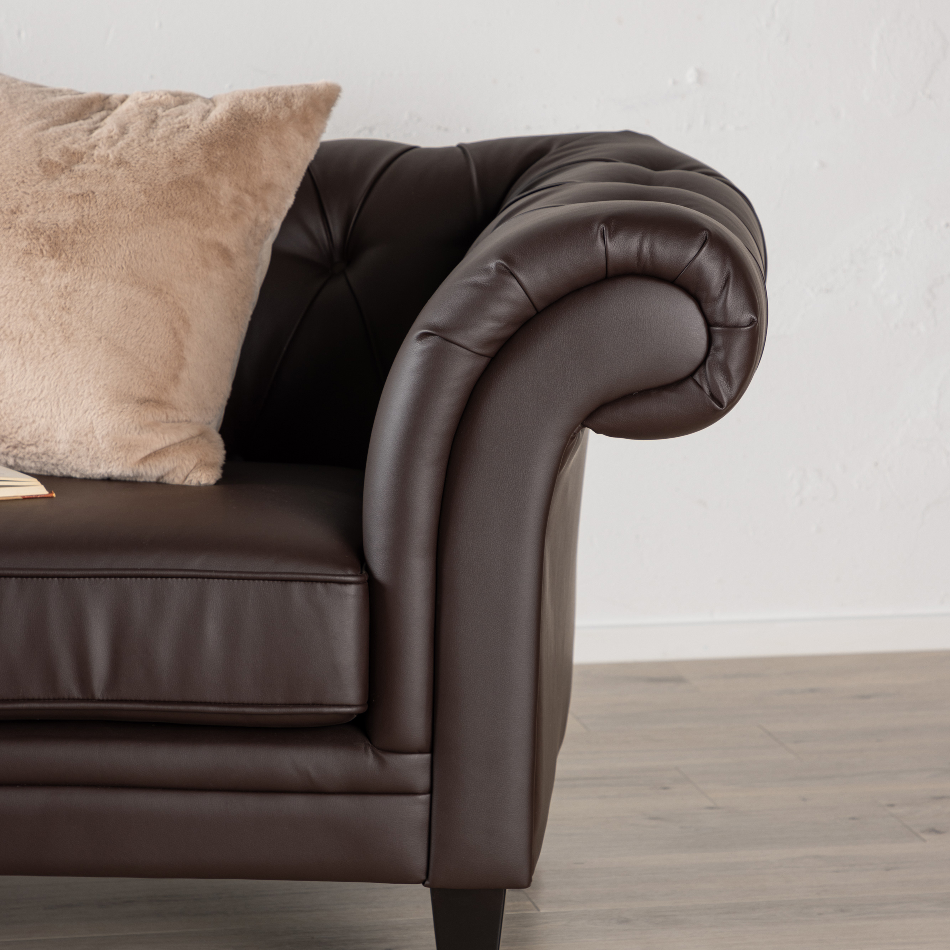 3-sitssoffa Venture Home Ätran Mörkbrun