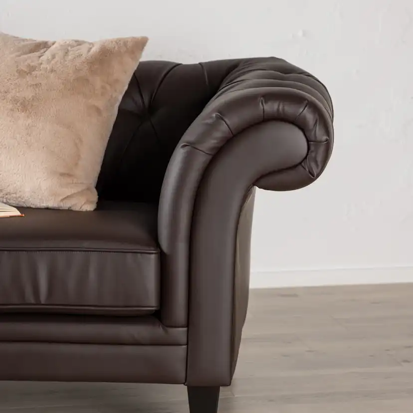 3-sitssoffa Venture Home Ätran Mörkbrun