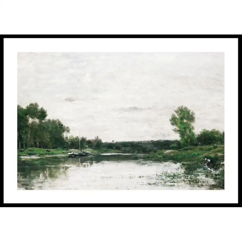 Poster Gallerix View On The Oise By Charles-François Daubigny