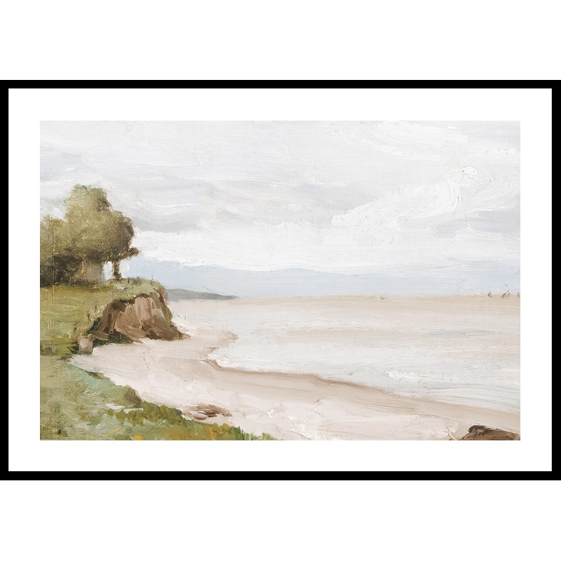 Beach Near Etretat By Jean-Baptiste-Camille Corot 50x70 50x70 cm