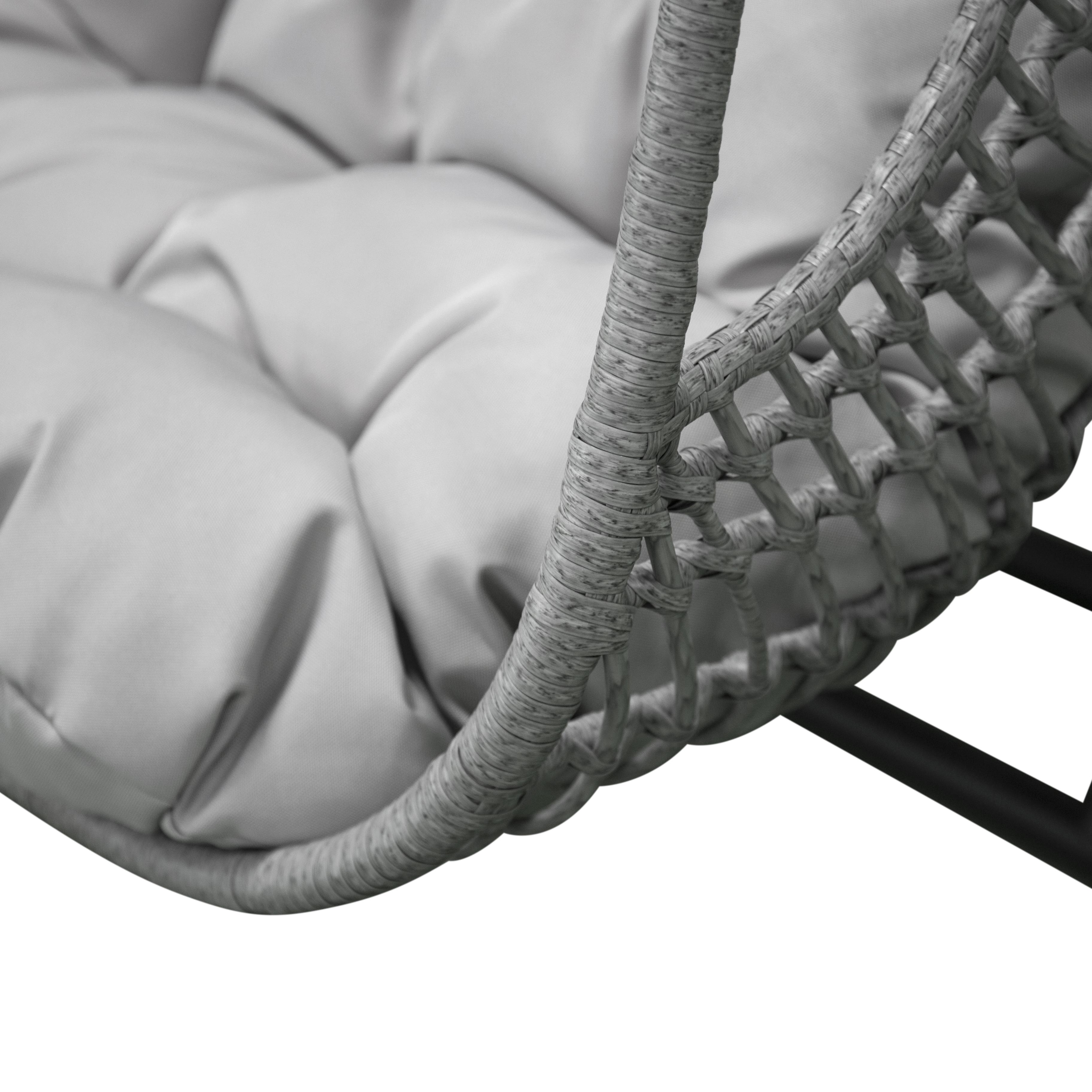 Hängstol Venture Home Viga Dubbel med 2 Sittplatser & Svart Stativ för Trädgård
