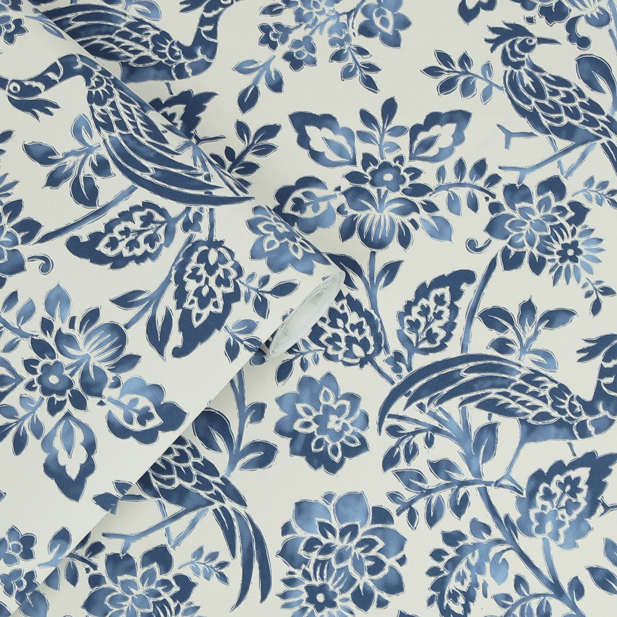 Tapet Laura Ashley Adain Palace Dark Seaspray Blå 121067