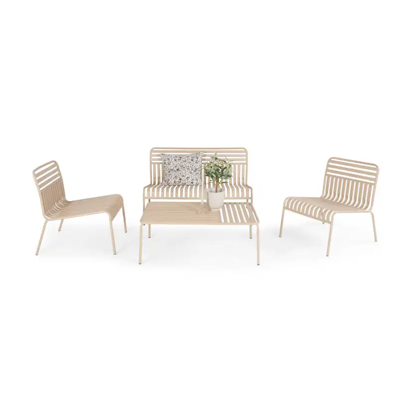 Loungegrupp Comfort Garden Jarva 4-sits Soffgrupp Utomhus i metall