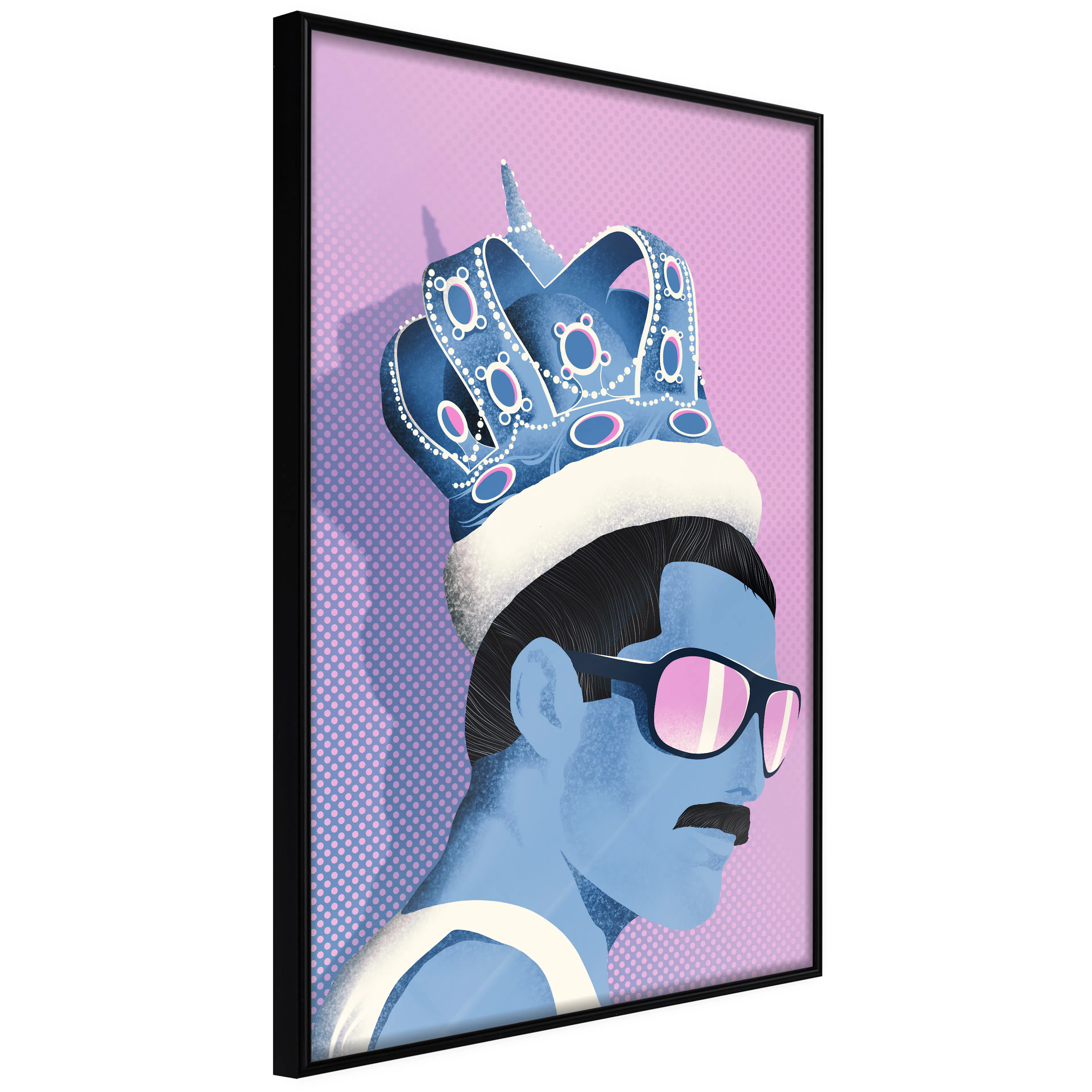 Affisch - Freddie [Poster] 40x60 Svart ram, 40x60 cm