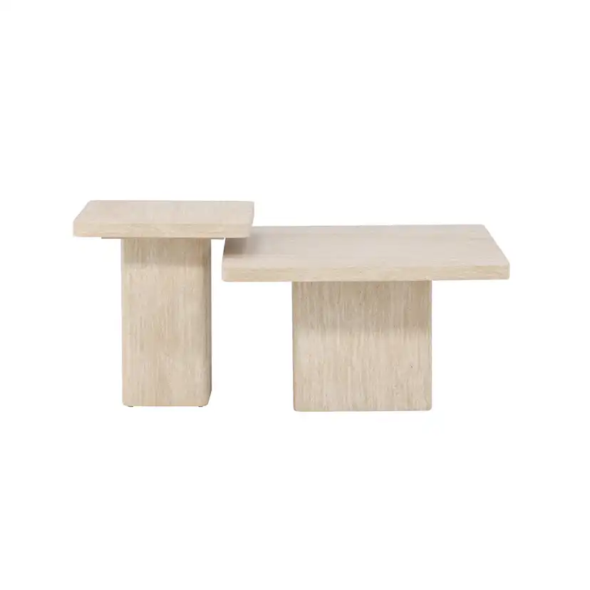 Soffbord Venture Home Qvart Set 80x80x46 cm & 50x50x56 cm