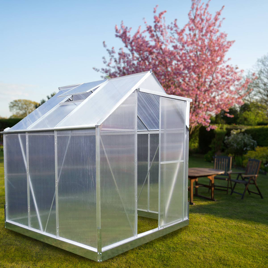 Växthus Lykke Silver 3,7 m2