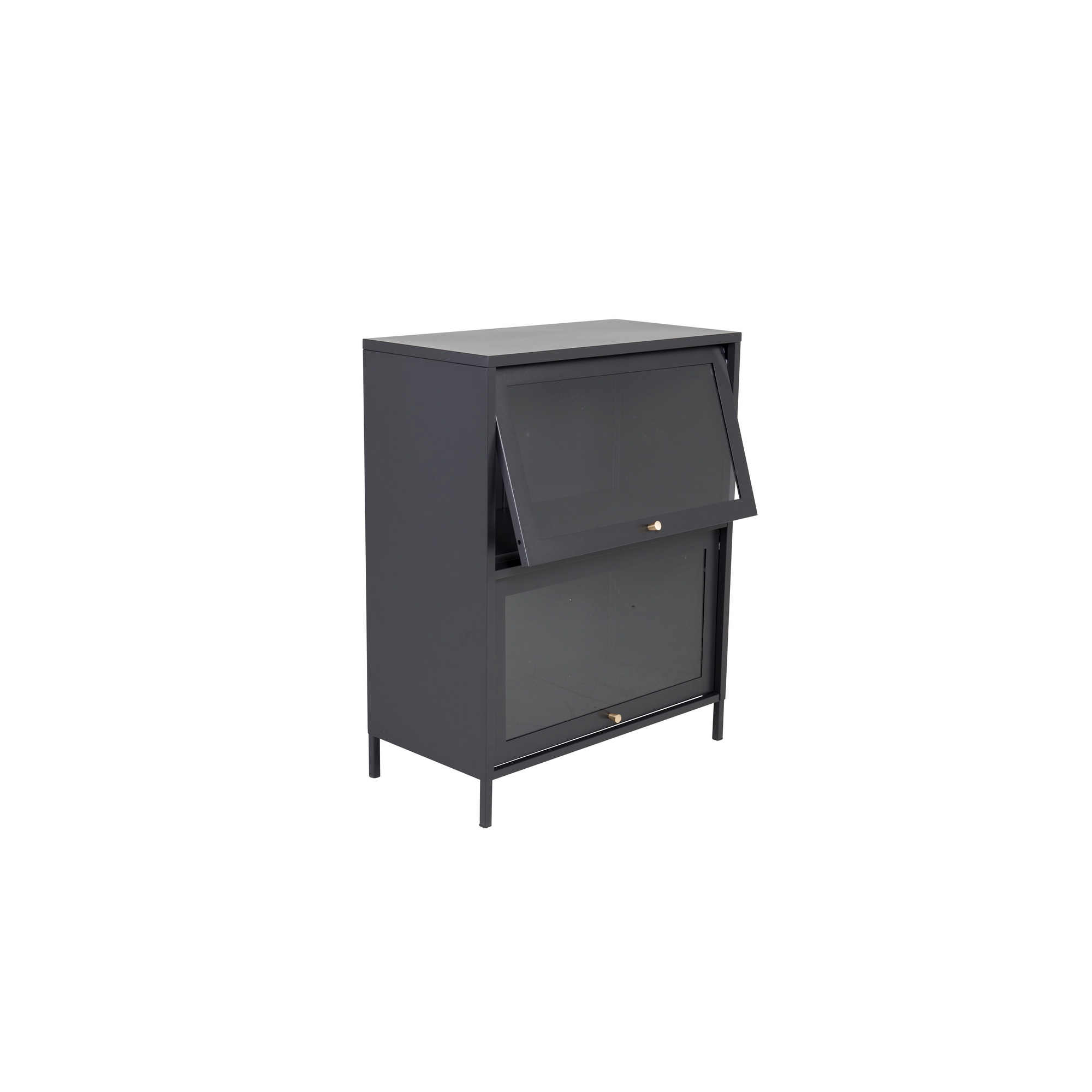 Bakal - Low cabinet - Black Svart