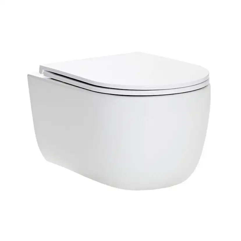 Vägghängd Toalettstol Macro Design Silent Rimless med Tornadospolning