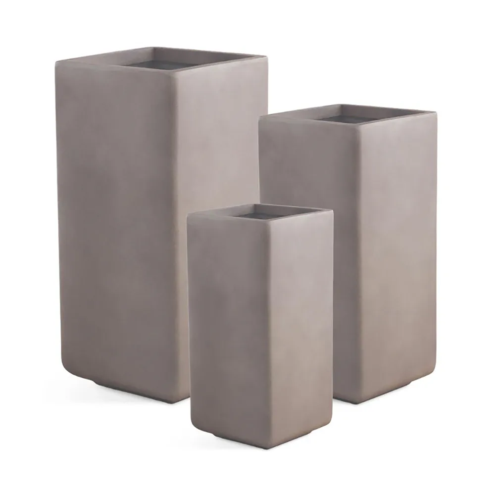 Kruka Lyfco Fyrkantig Hög Brun