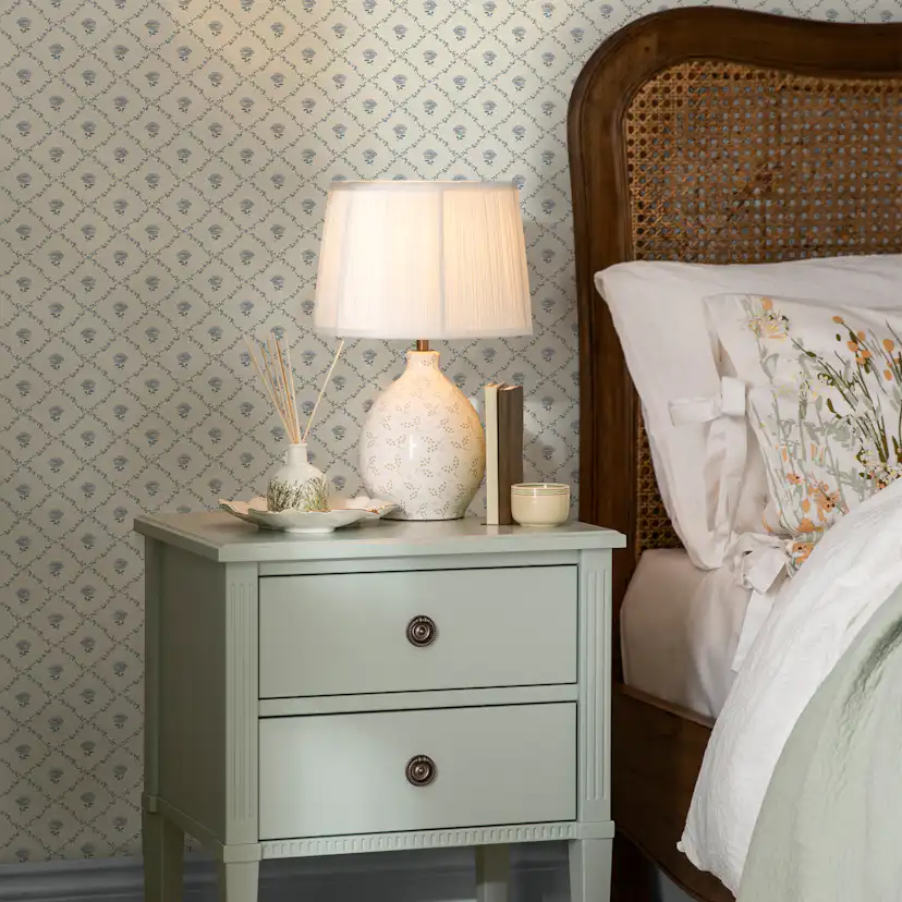 Tapet Laura Ashley Kate Pale Seaspray Blå 122745
