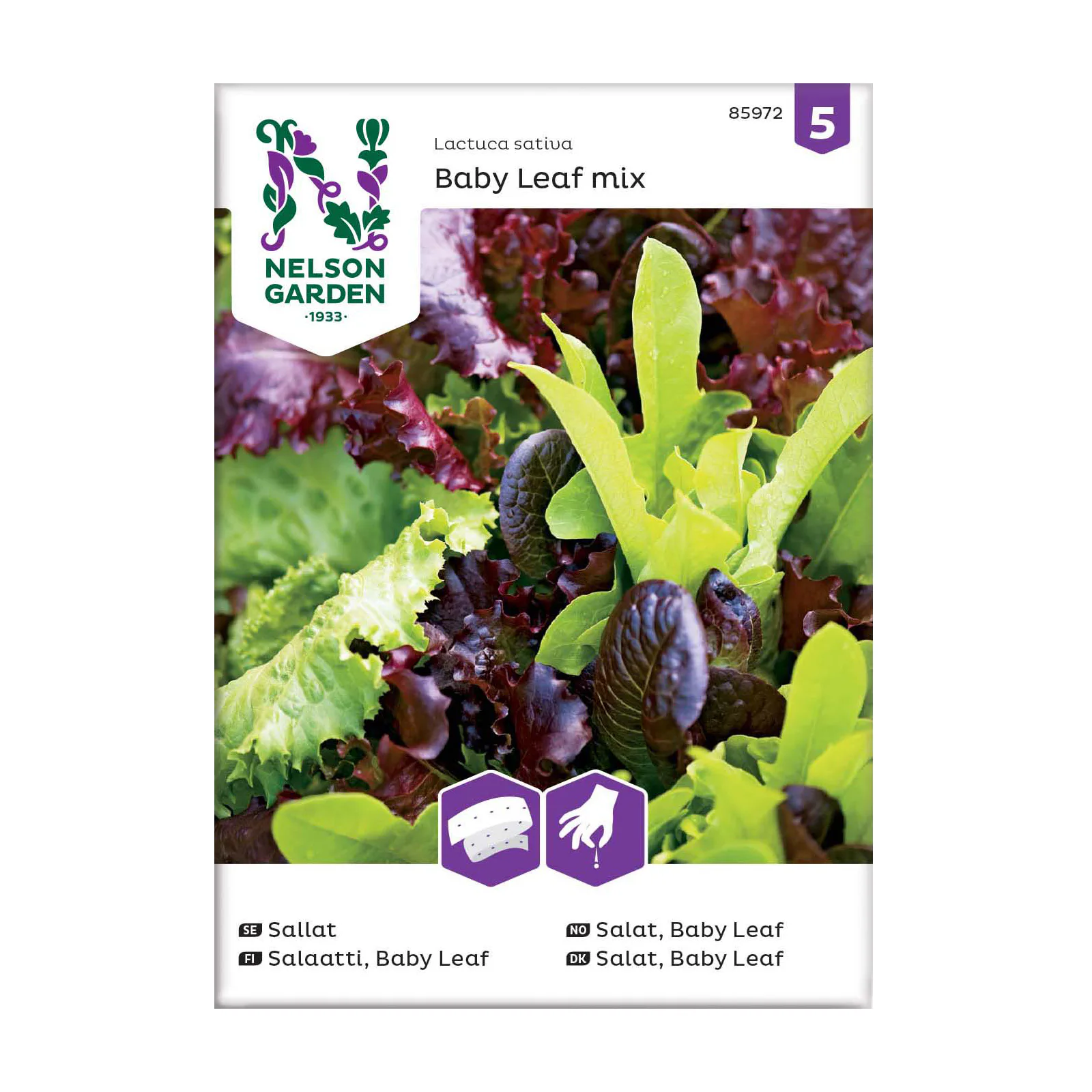 Frö Sallat Baby Leaf Nelson Garden Mix Såband