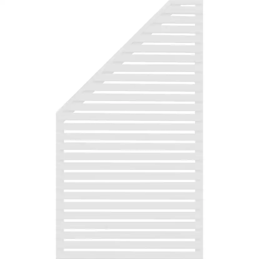 Skärm Horizont 3, 79x159x89 vänster vit FSC (B) Vänsterutförande, Vit
