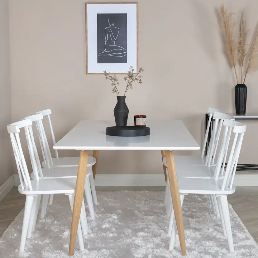 Matgrupp Venture Home Polar med 6 Mariette stolar