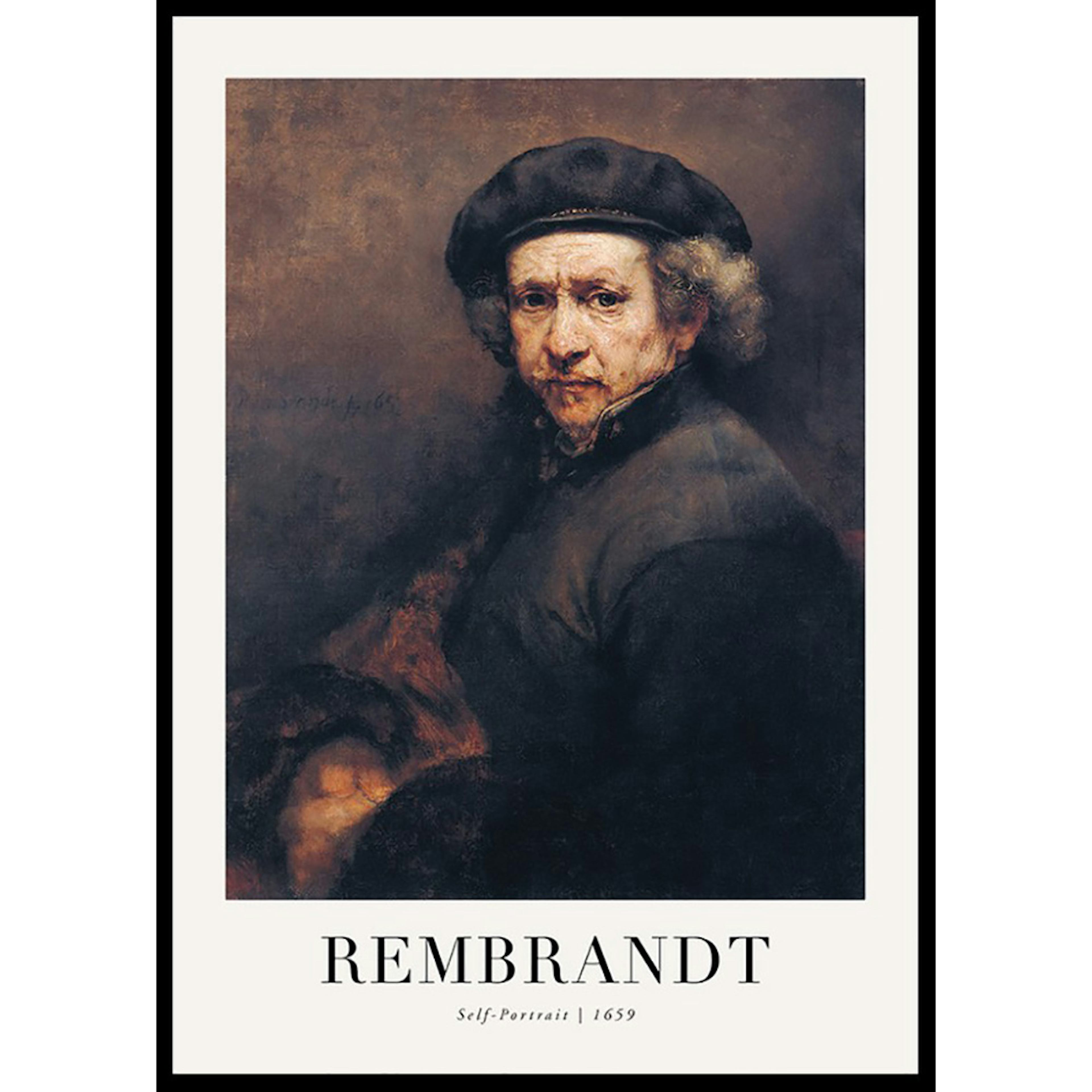 Poster Gallerix Self-Portrait 1659 By Rembrandt