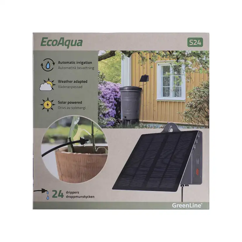 Bevattningspaket Greenline Automatbevattningssystem & Regntunna 200L