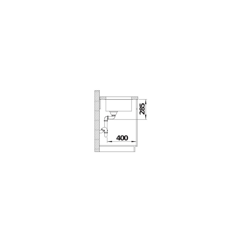 BLANCO SOLIS 340-U INFINO Undermontering