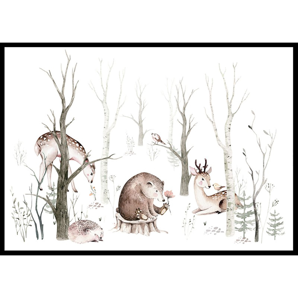 Poster Gallerix Woodland Animals