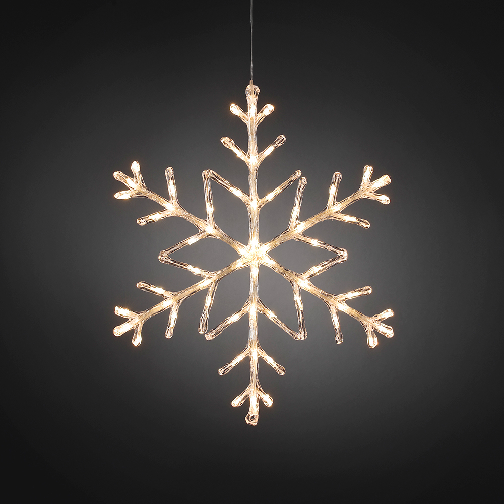 Dekorationsbelysning Gnosjö Konstsmide Snöflinga 60 st LED