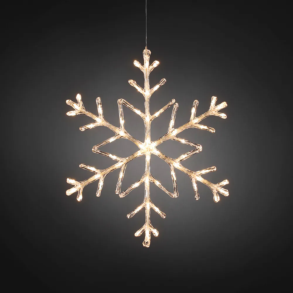 Dekorationsbelysning Gnosjö Konstsmide Snöflinga 60 st LED