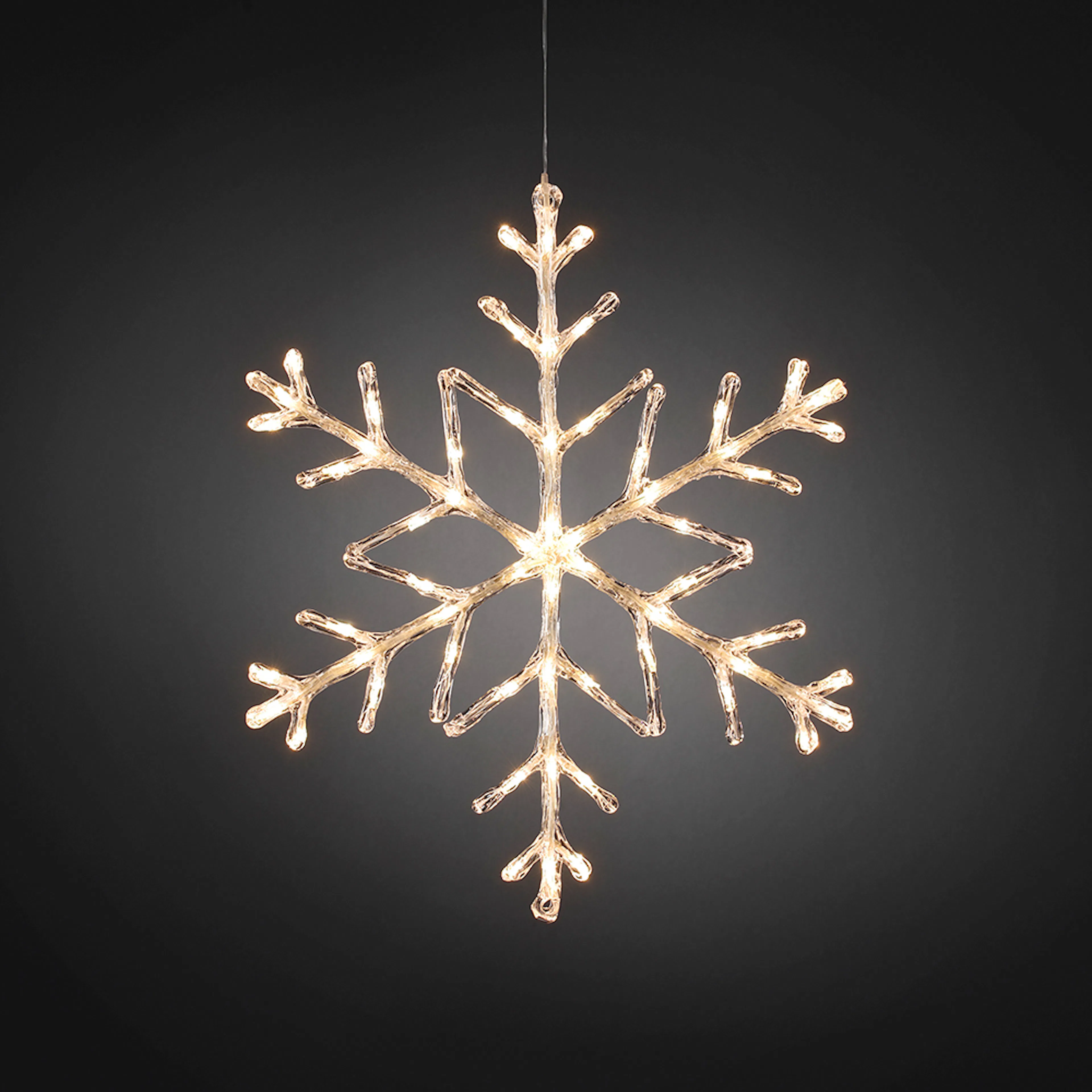 Dekorationsbelysning Gnosjö Konstsmide Snöflinga 60 st LED