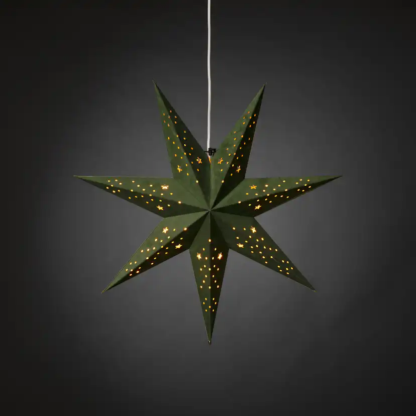 Adventsstjärna Gnosjö Konstsmide 5950 Sammet 60 cm
