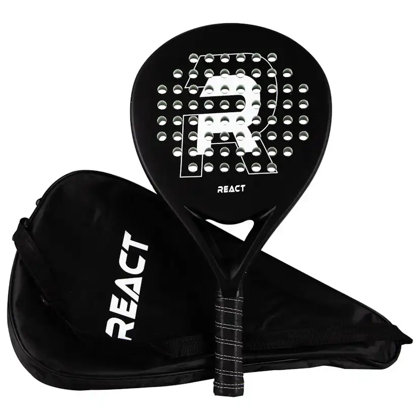 Padelracket React med 2 racketar och Bollar