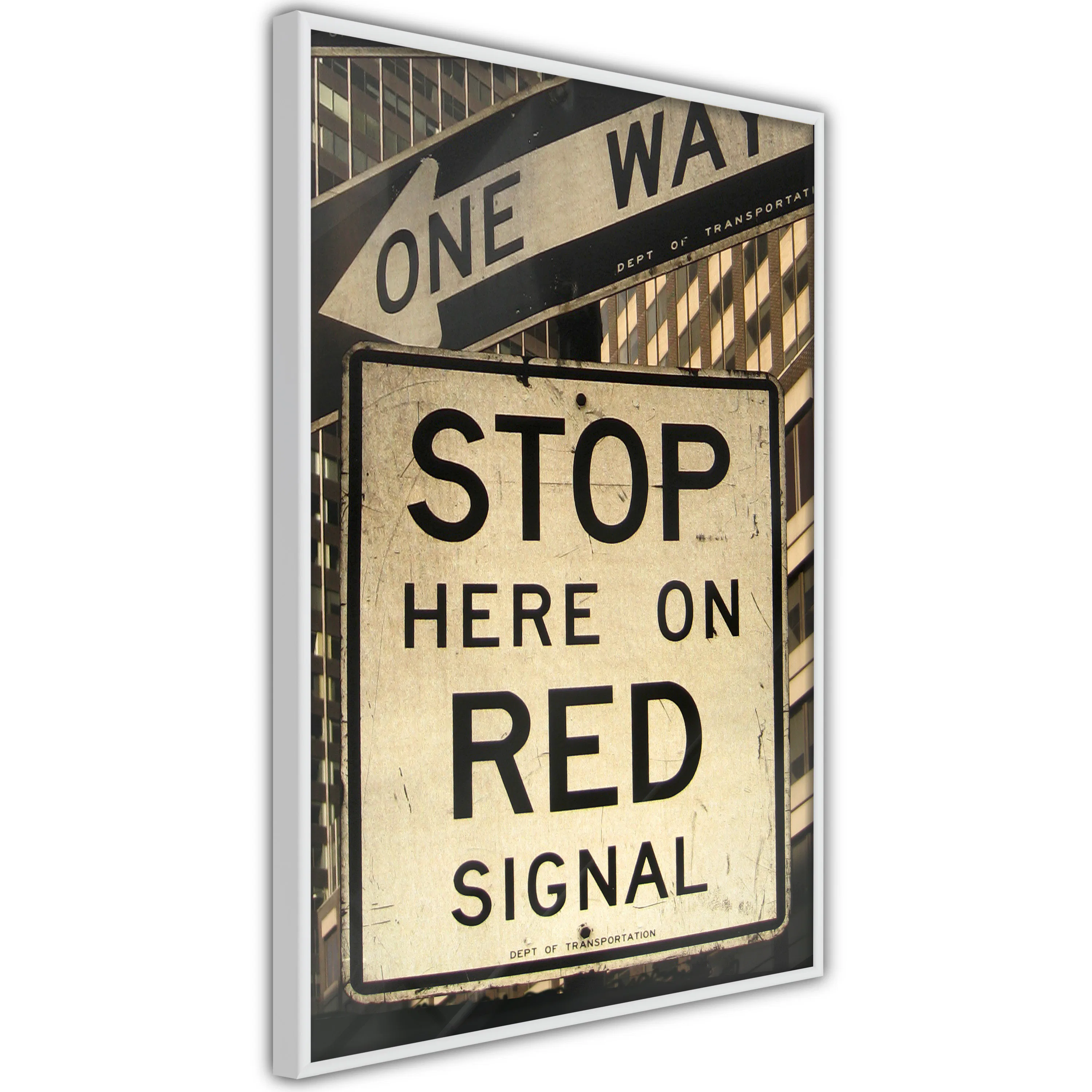 Poster Artgeist Affisch Road Signs