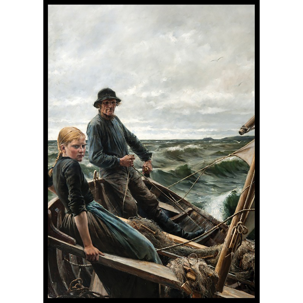 Poster Gallerix At Sea By Albert Edelfelt