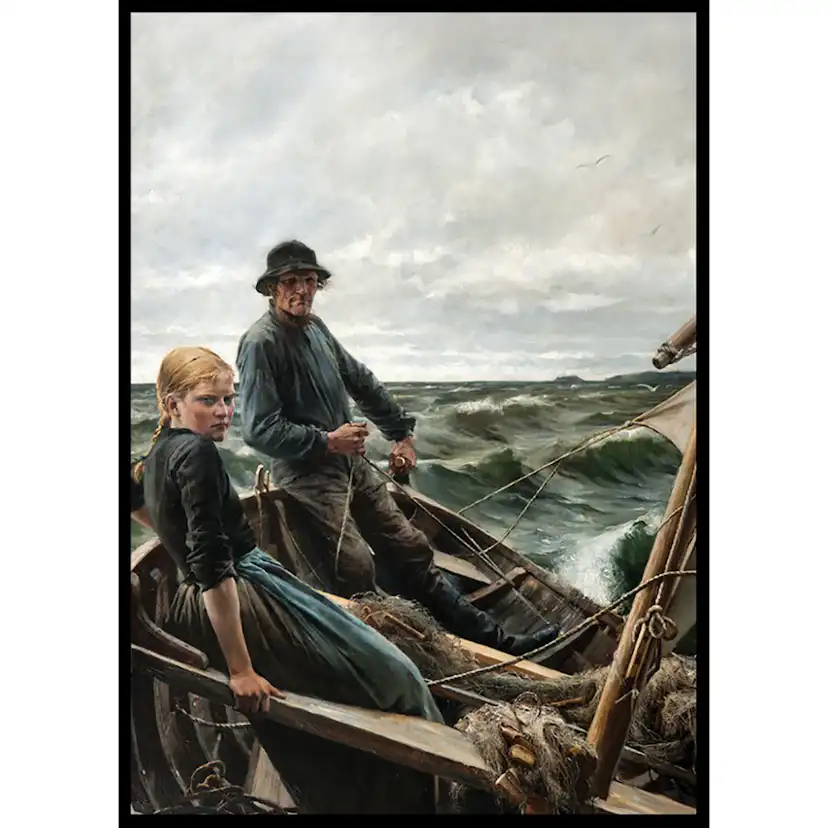 Poster Gallerix At Sea By Albert Edelfelt