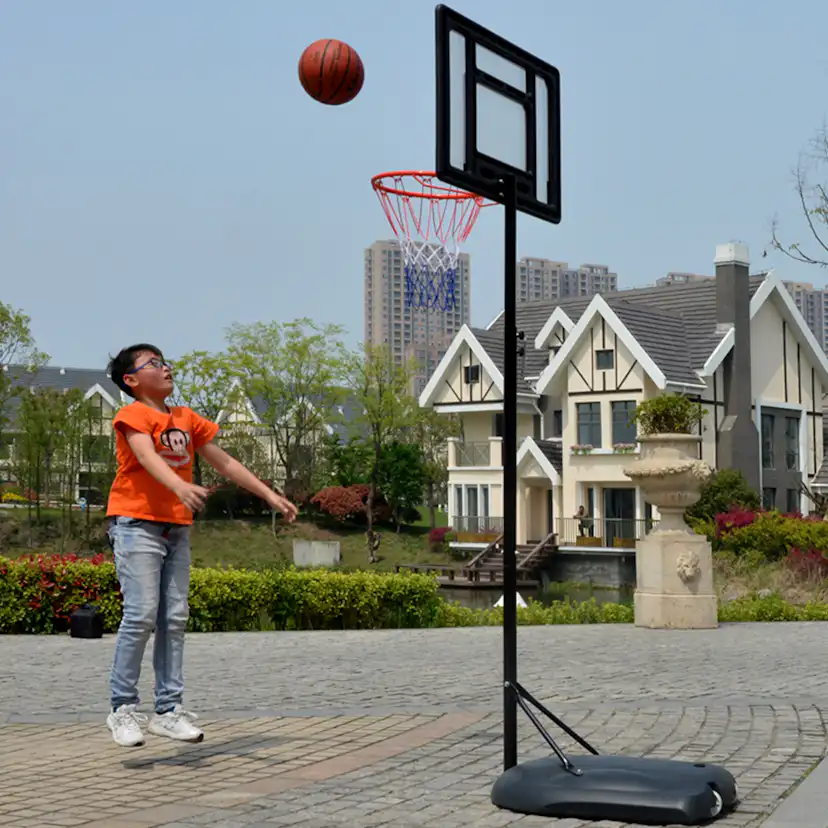 Basketställning Trekkrunner Jump Shot med Hjul & Justerbar Basketkorg 1,60-2,20m