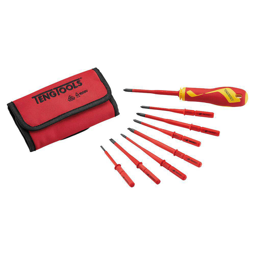 Skruvmejselsats Teng Tools För 1000 V MDV909N