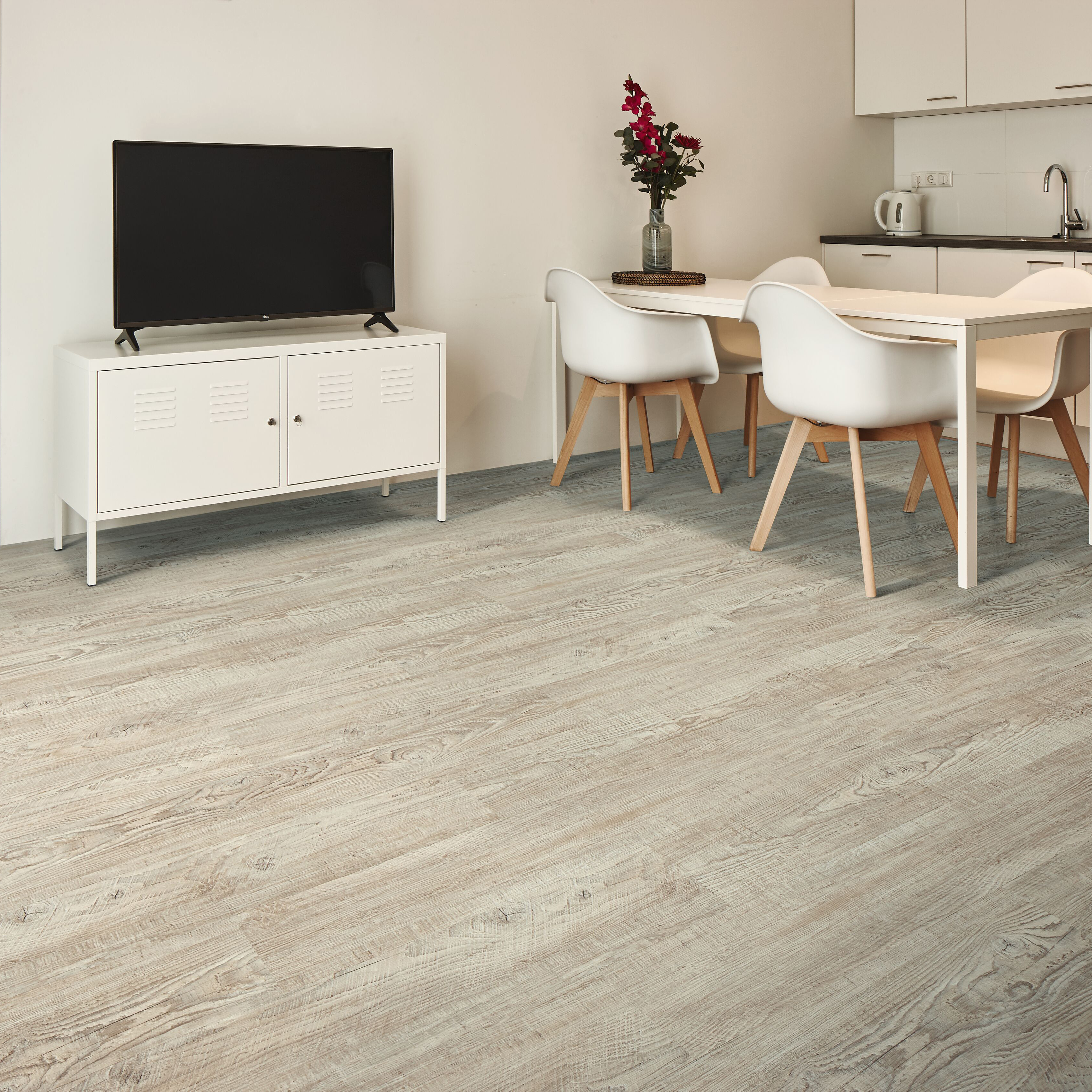 Vinylgolv Forbo Enduro Click med Klickfunktion White pine/Beige