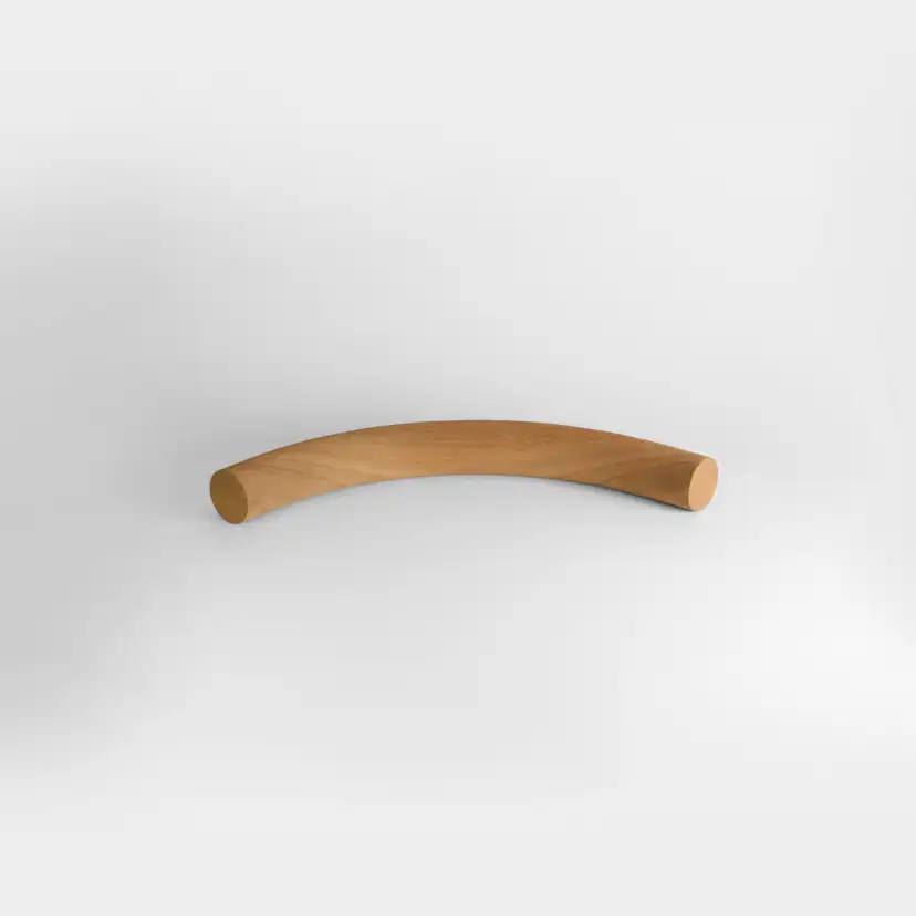 Hörnböj Herrljunga Ledstångsfabrik Stigande Obehandlad Mahogny