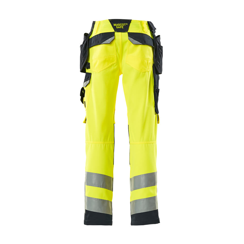 Mascot SAFE SUPREME Byxor med hängfickor 15531-860-17010 Storlek: 82C68, Färg: Hi-vis Gul/mörk Marin