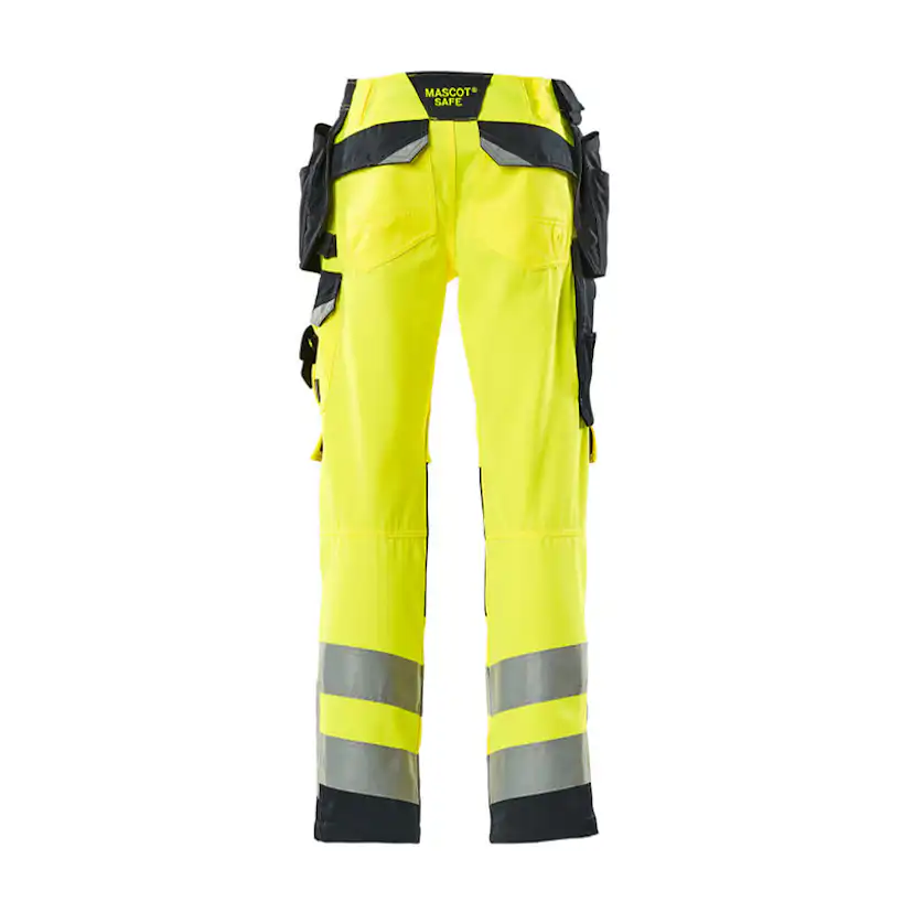 Mascot SAFE SUPREME Byxor med hängfickor 15531-860-17010 Storlek: 82C68, Färg: Hi-vis Gul/mörk Marin